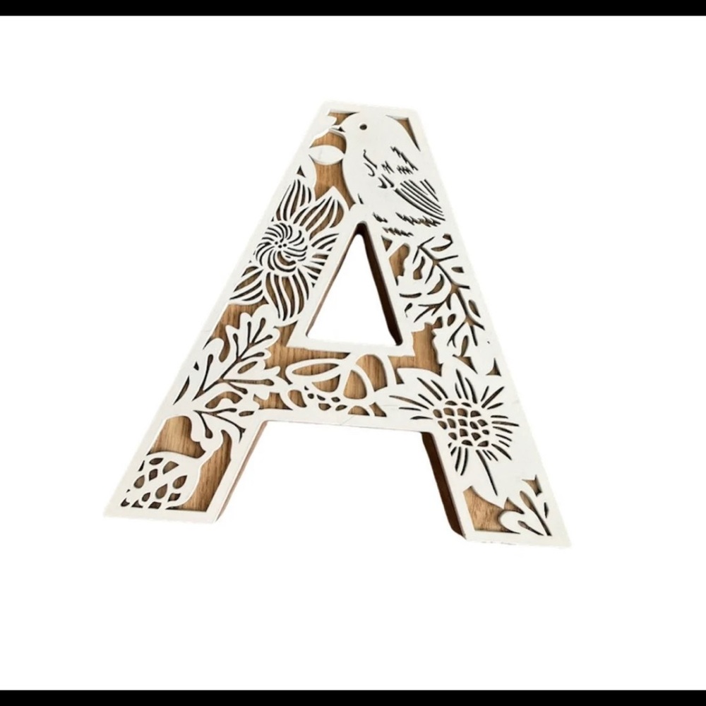 farmhouse wall decor - letter A perfect for girl's room